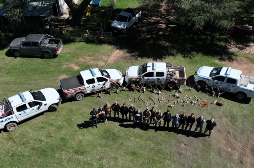 Operativos contra la caza ilegal en la zona del paraje El Durazno