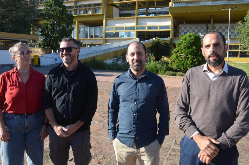 El diputado Itagi Hagman con referentes locales de Patria Grande