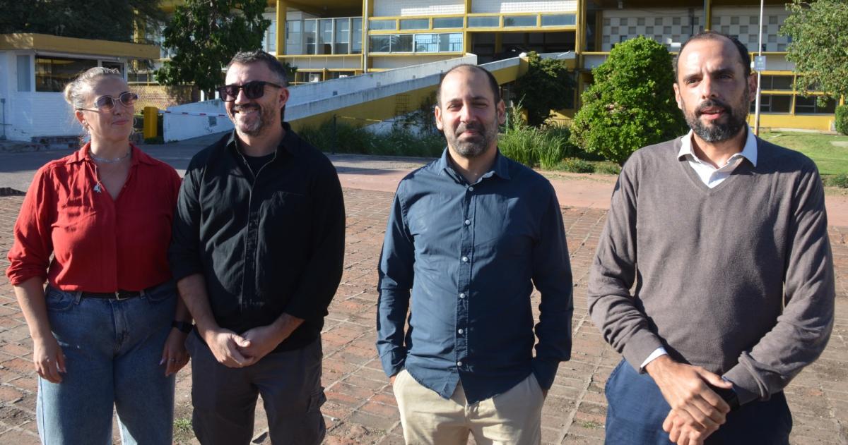 El diputado Itagi Hagman con referentes locales de Patria Grande