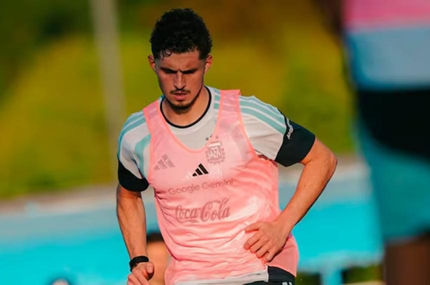 Joaquín Panichelli se lesionó en la pr�ctica del seleccionado argentino