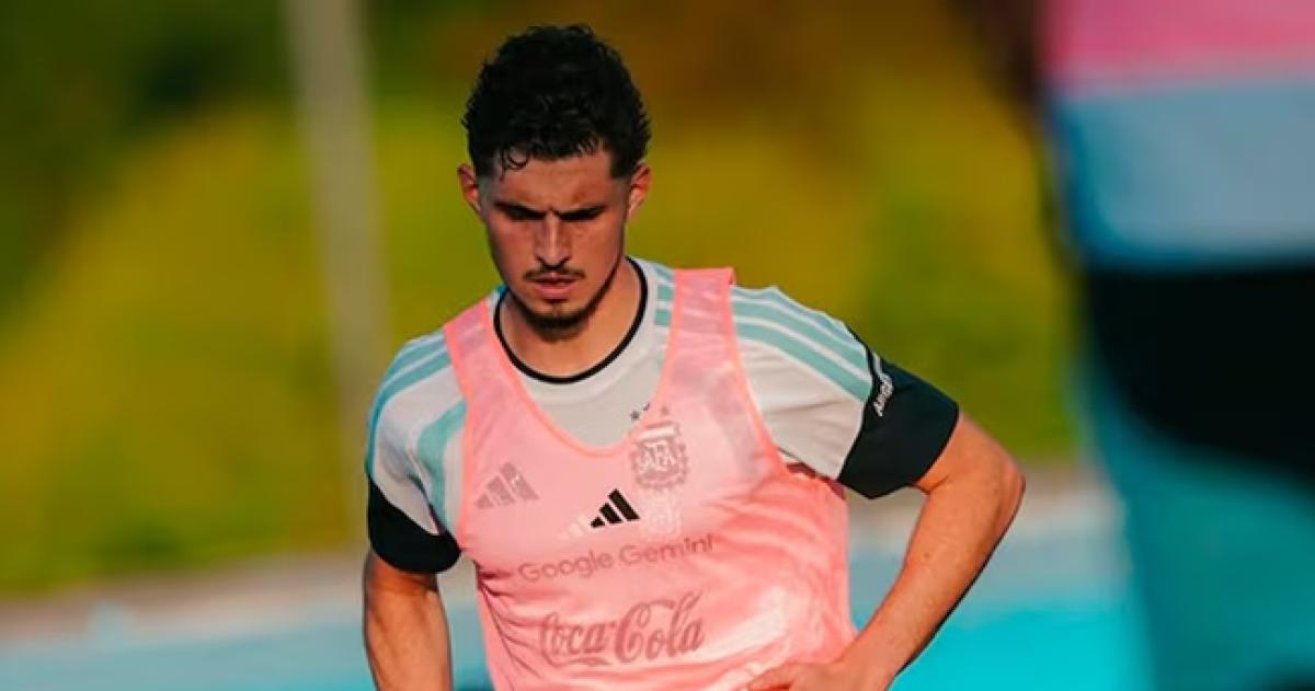 Joaquín Panichelli se lesionó en la pr�ctica del seleccionado argentino
