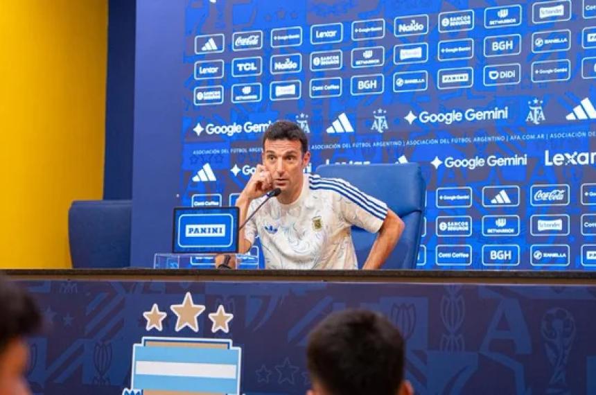 Scaloni habló en conferencia de presna luego del partido