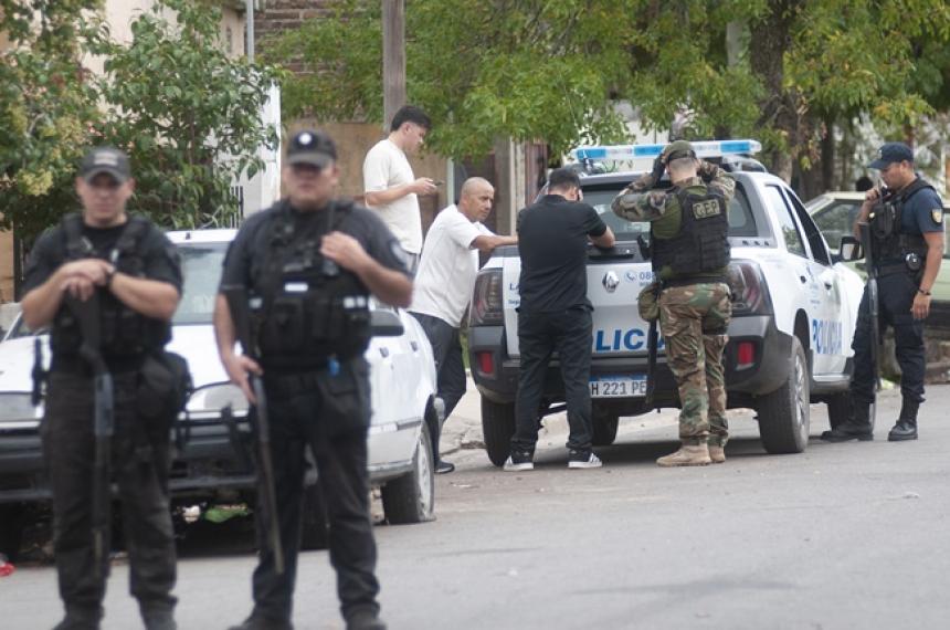 El operativo contó con la participación de efectivos de varias comisarías