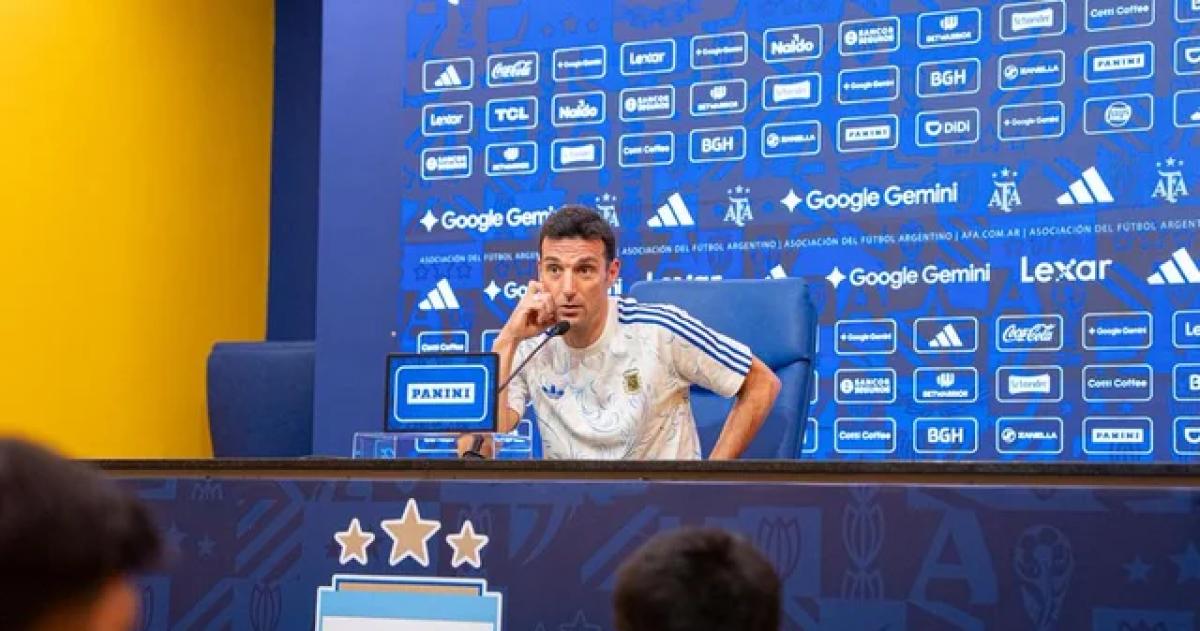Scaloni habló en conferencia de presna luego del partido