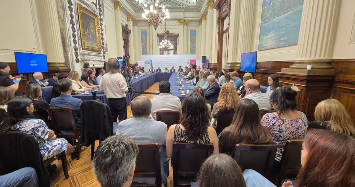 Legisladores y miembros de asociaciones civiles reunidos en el Salón Delia Parodi del Congreso