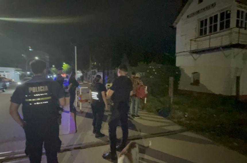 La Policía evitó los jóvenes que se instalaran