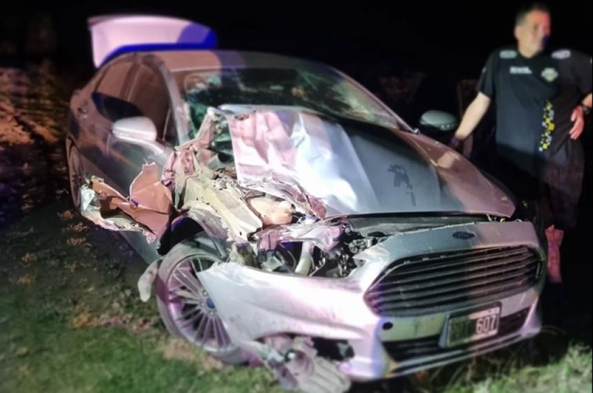 En el Mondeo viajaban cuatro personas hacia Buenos Aires