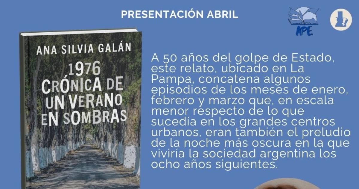 Presentan en Santa Rosa una novela ambientada en los meses previos al golpe de 1976