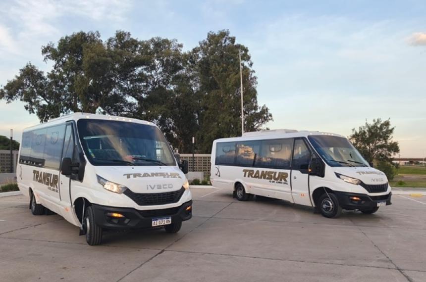 El servicio de transporte es realizado por la empresa Transur