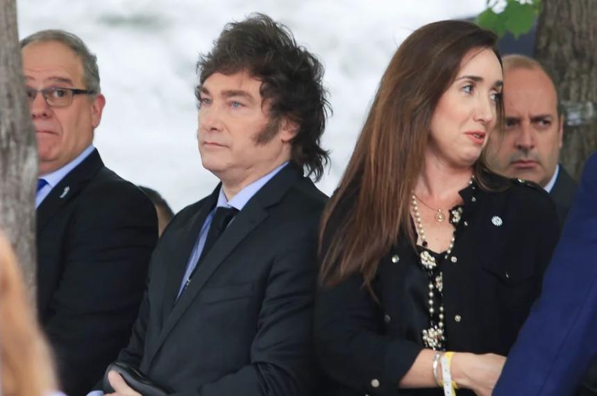 El presidente de la Nación Javier Milei y la vicepresidenta Victoria Villarruel