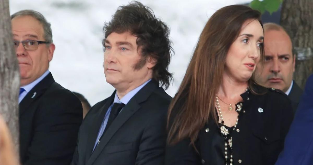 El presidente de la Nación Javier Milei y la vicepresidenta Victoria Villarruel