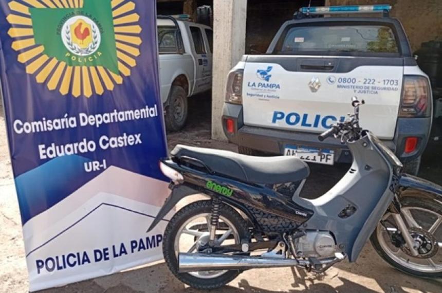 La moto fue recuperada por la policía
