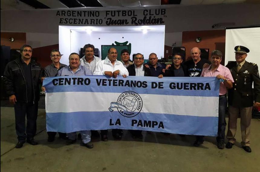 Miembros del Centro de Veteranos de Guerra de La Pampa