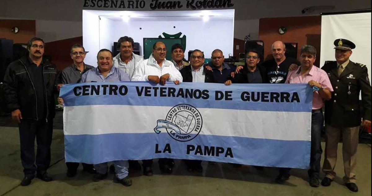 Miembros del Centro de Veteranos de Guerra de La Pampa