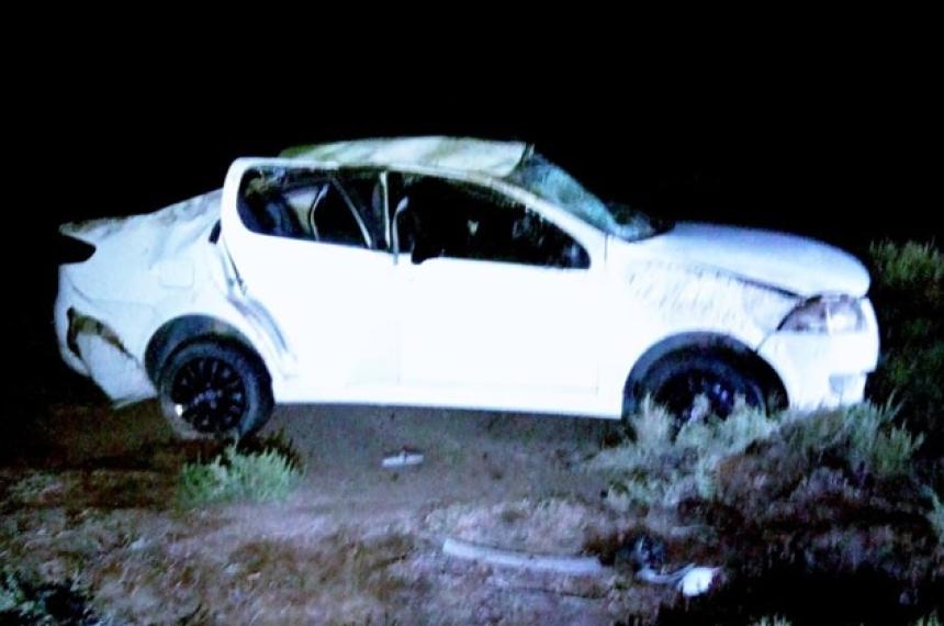 Los ocupantes del auto fueron trasladados a General Acha