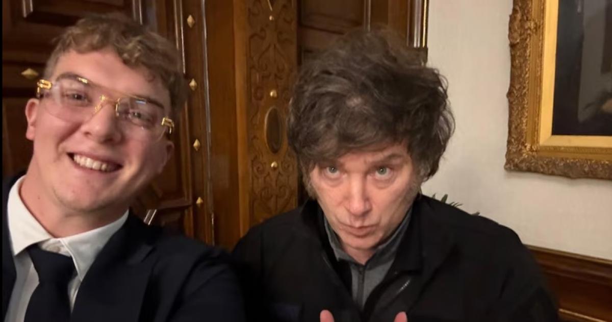 Javier Milei con Hayden Davis