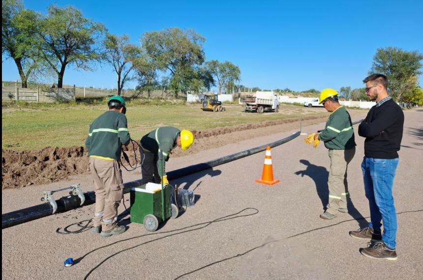 Avanza una obra para garantizar el acceso al agua potable en Acha