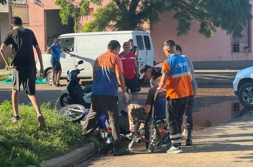 La colisión se produjo en la intersección de calles 30 y 23