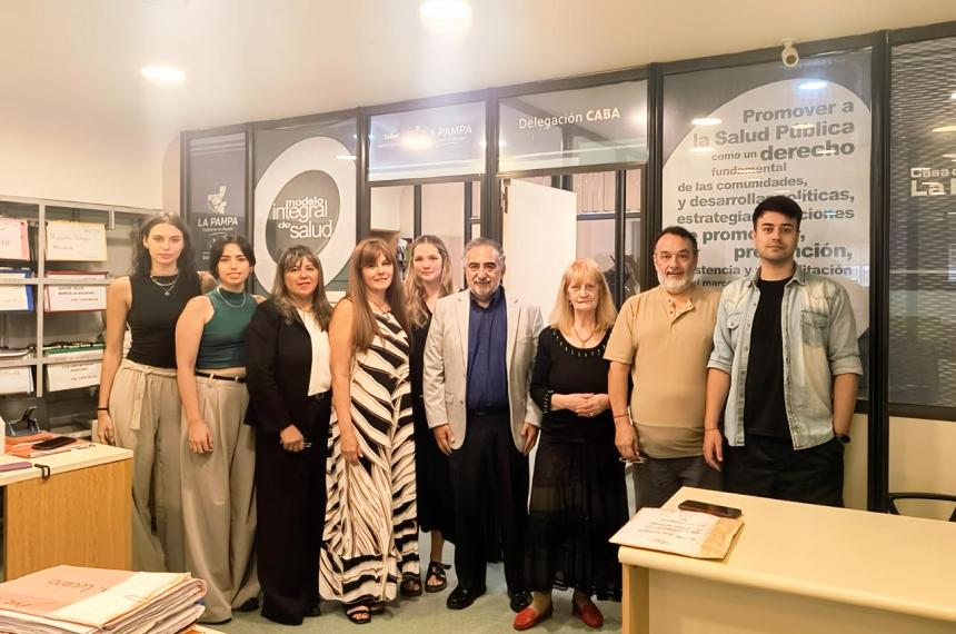 El subsecretario de Salud visitó la Delegación pampeana en CABA