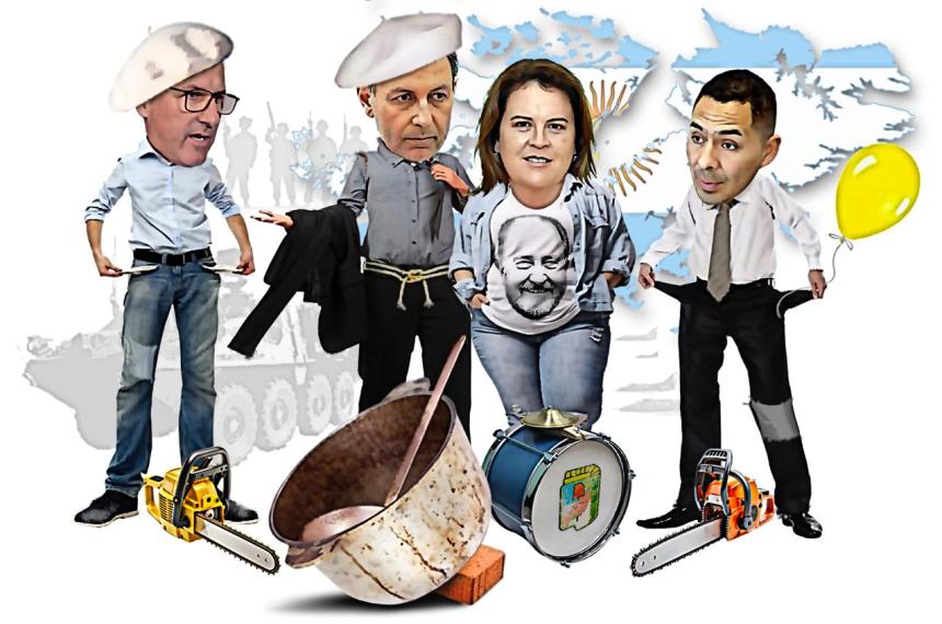 Con la soga al cuello y rascando la olla