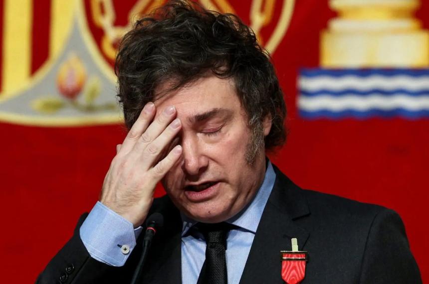 Seg�n una encuesta la imagen positiva del presiente Milei bajó al 403-en-porciento-