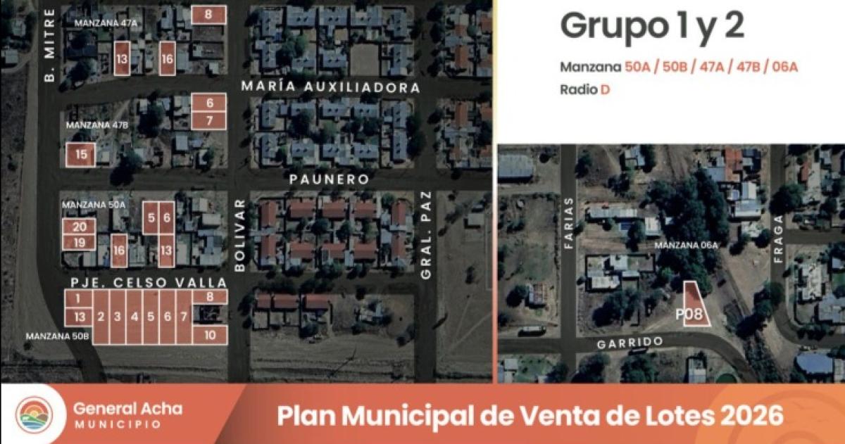 El municipio ofrece terrenos con bonificación