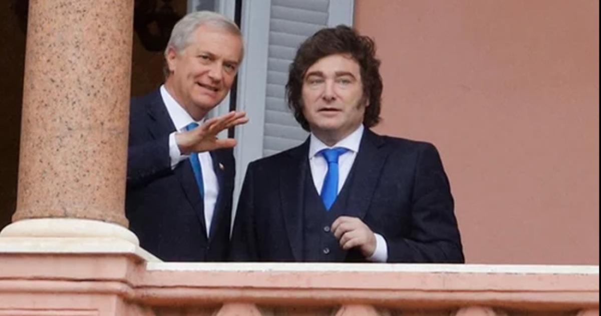 Kast y Milei en la Casa Rosada