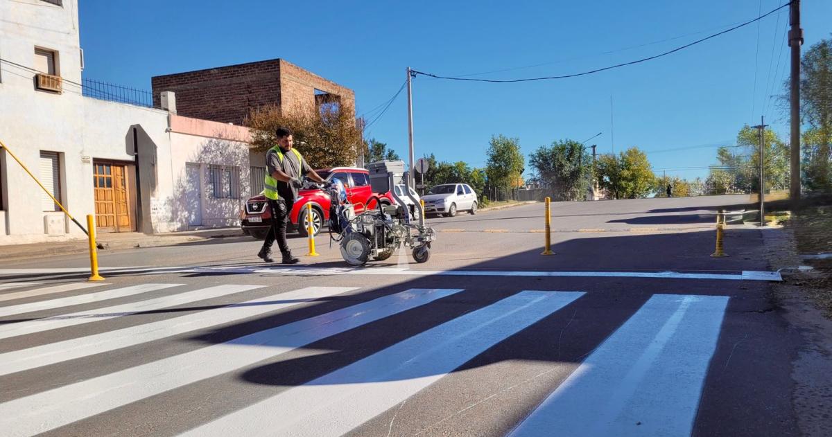 Una de las obras que hace la Municipalidad de Santa Rosa
