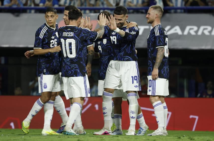 Argentina en su �ltimo amistoso en el país