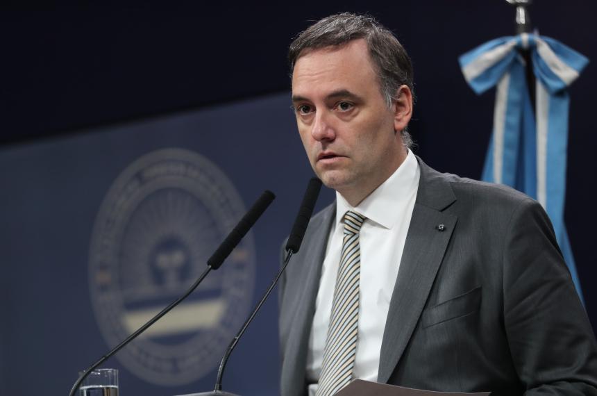 El jefe de Gabinete Manuel Adorni