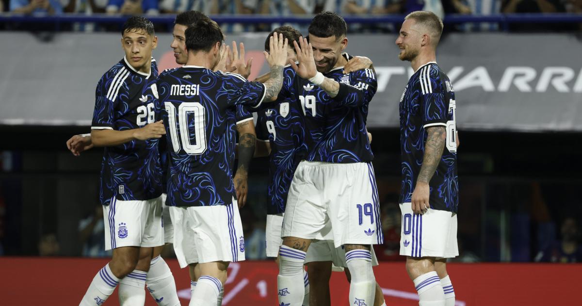 Argentina en su �ltimo amistoso en el país