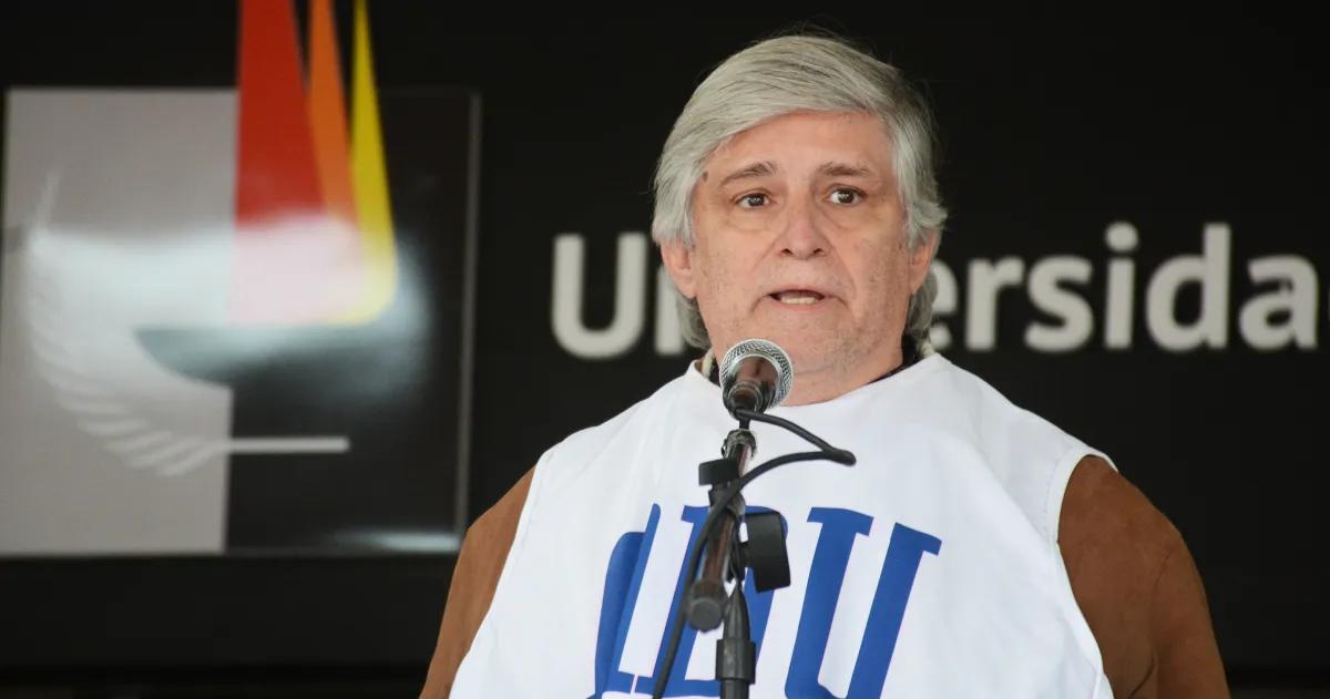 El secretario general de ADU Santiago Audisio recordó que el paro es un derecho