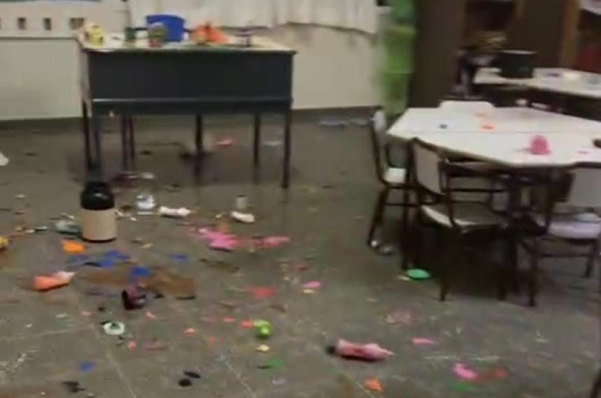 Las aulas del JIN fueron blanco del ataque