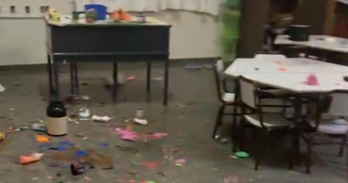 Las aulas del JIN fueron blanco del ataque