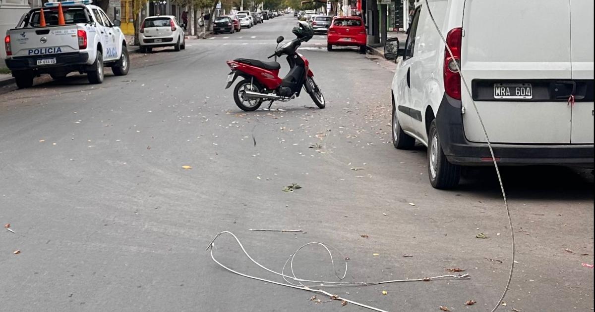 El accidente ocurrió este s�bado por la mañana en la calle Pellegrini