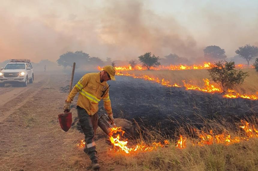 Uno de los tantos incendios desatados en la provincia