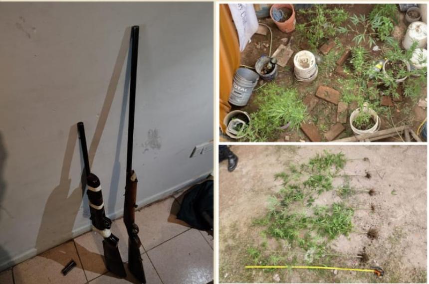 La investigación se inició por el robo de herramientas y marihuana del registro Reprocann