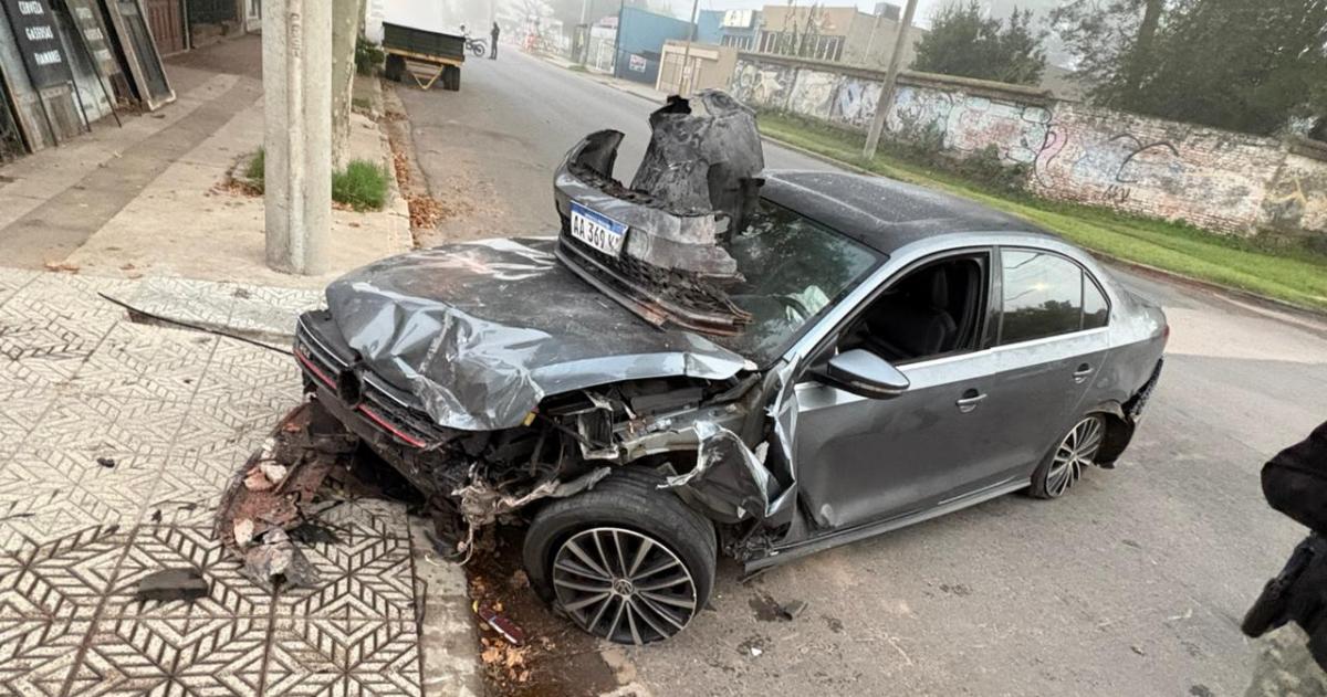 El conductor del Vento que chocó en General Pico presentó una alcoholemia de 211 gl