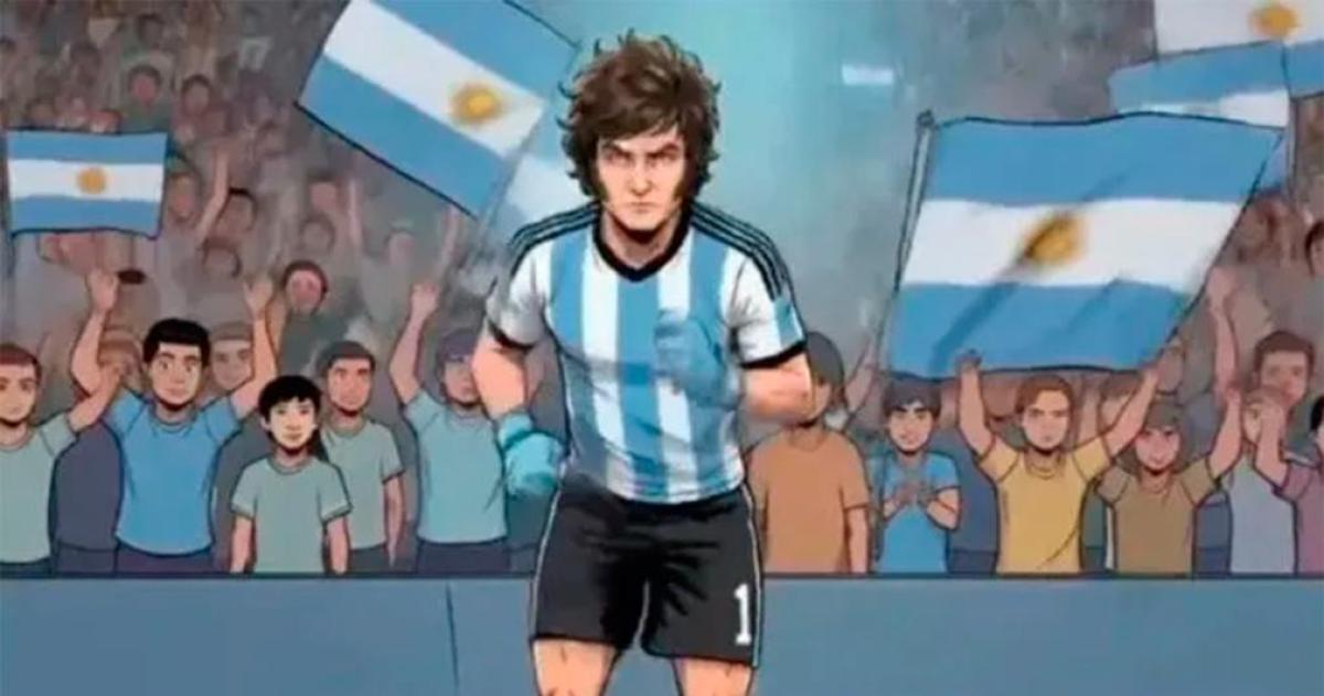 Supercampeones- el spot de Milei que mezcla goles ajuste y batalla política