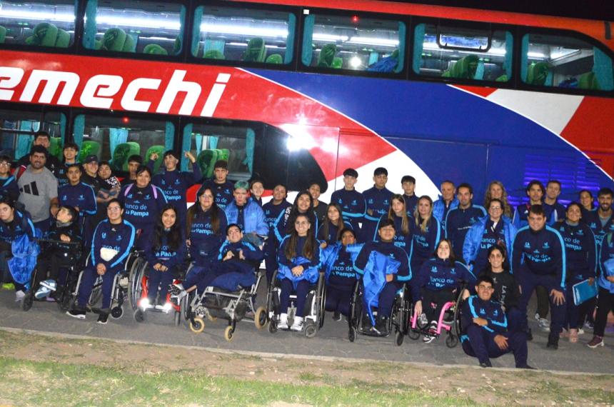 La delegación pampeana antes de la partida