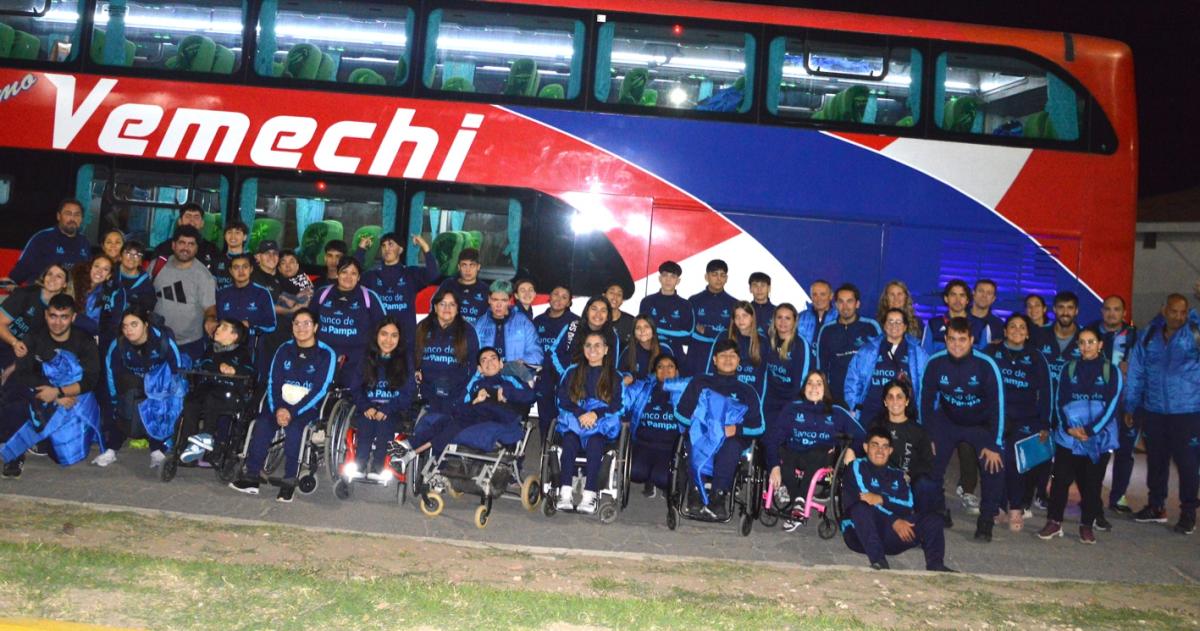 La delegación pampeana antes de la partida