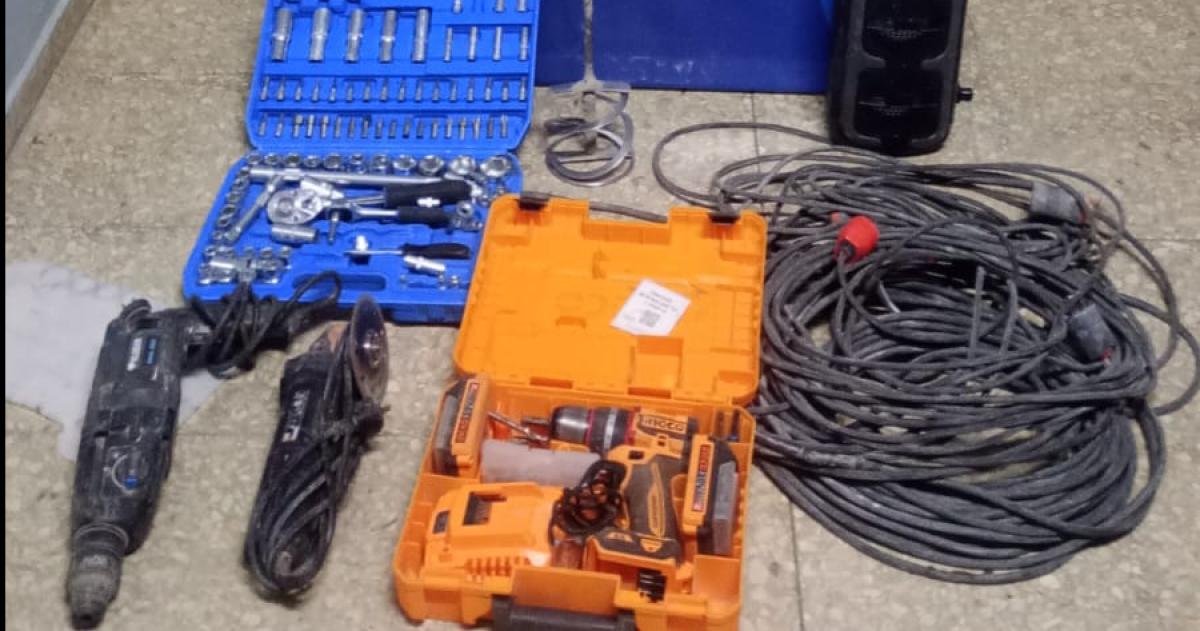 Las herramientas recuperadas por la Seccional Segunda