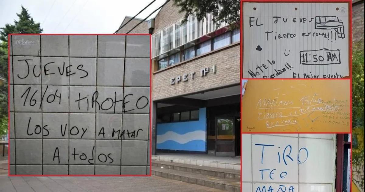 Las amenazas aparecieron en diferentes escuelas del país y dispararon un alerta