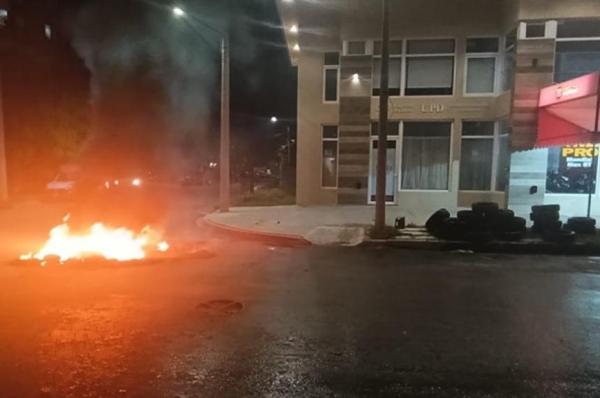 El incidente se produjo en la esquina de Catamarca y Ant�rtida Argentina