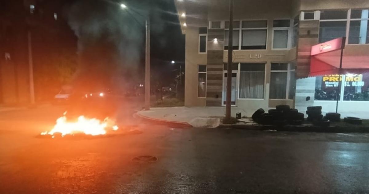 El incidente se produjo en la esquina de Catamarca y Ant�rtida Argentina