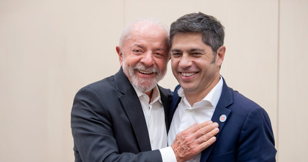 Axel Kicillof y Lula en Barcelona