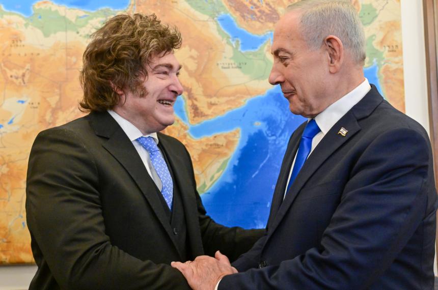 Javier Milei y Benjamin Netanyahu
