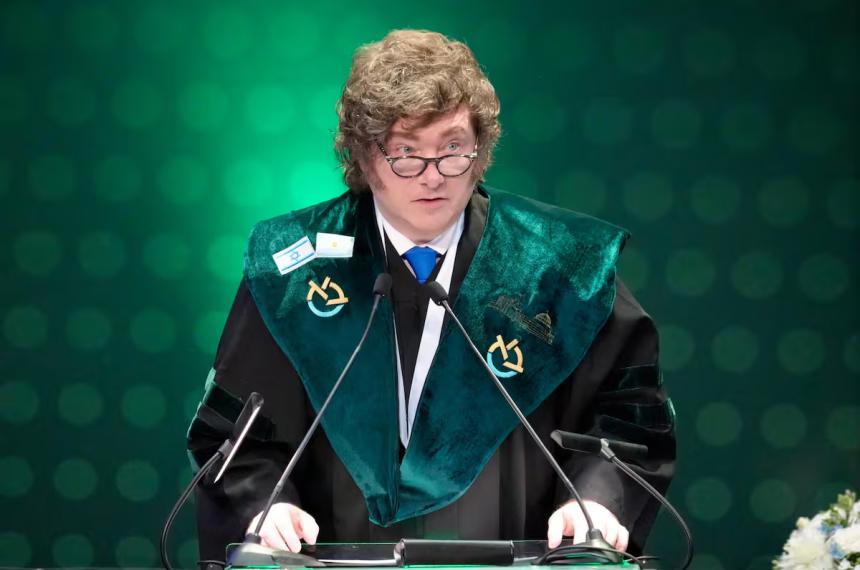 Javier Milei recibió el Doctorado Honoris Causa de la Universidad Bar-Ilan