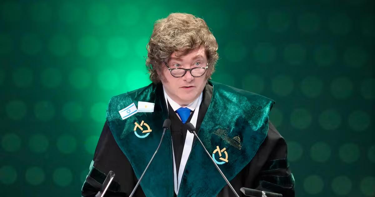 Javier Milei recibió el Doctorado Honoris Causa de la Universidad Bar-Ilan