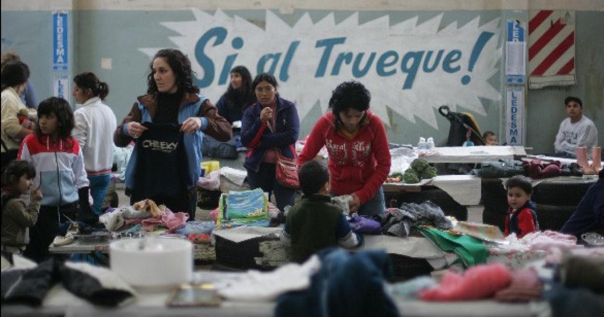 La propuesta surge como una respuesta comunitaria a la consigna de no hay plata